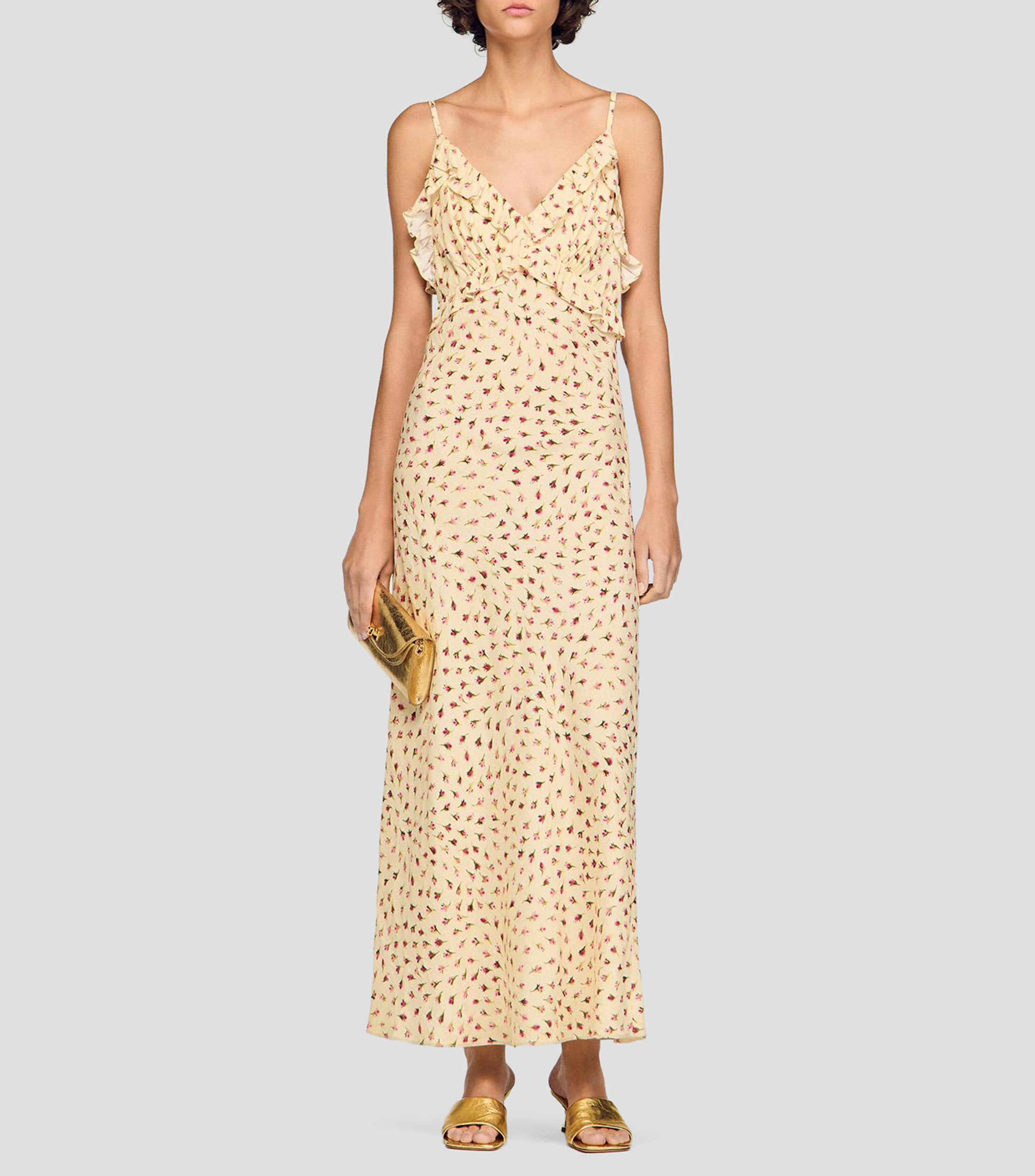 Vestido largo estampado Soleane Mujer